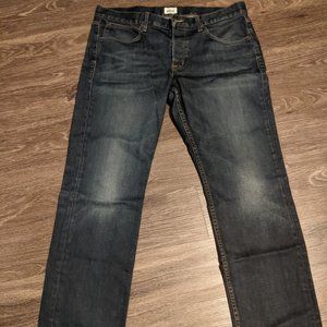 Hudson Jeans, Men's Byron Five Pocket Straight - Size 36 Waist - Dark Blue